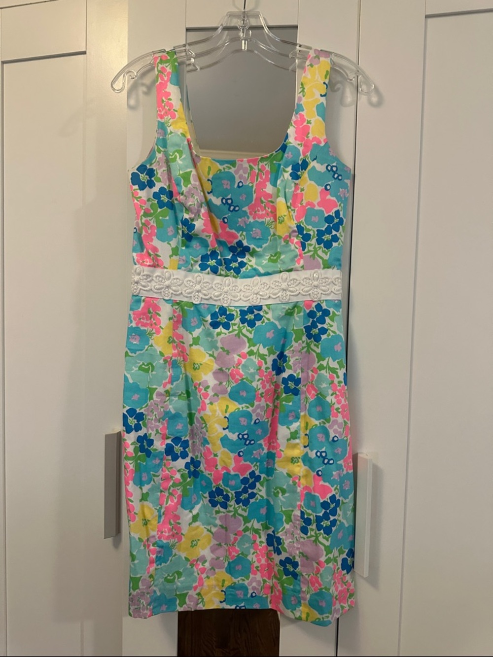 Lilly Pulitzer Multicolor Floral Cotton Sundress - Blue, Pink, Yellow, Green